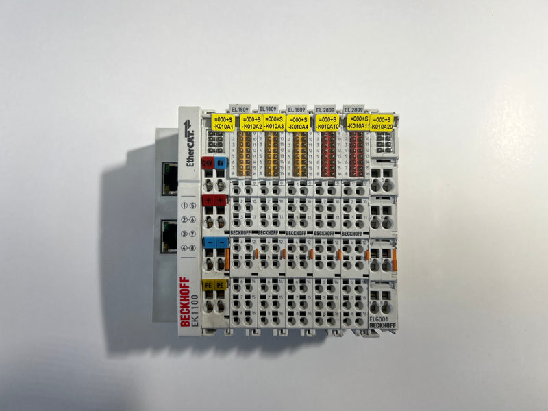 BECKHOFF EK1100 1x EL6001 3x 1809 2x 2809 EtherCAT Coupler Interface Module