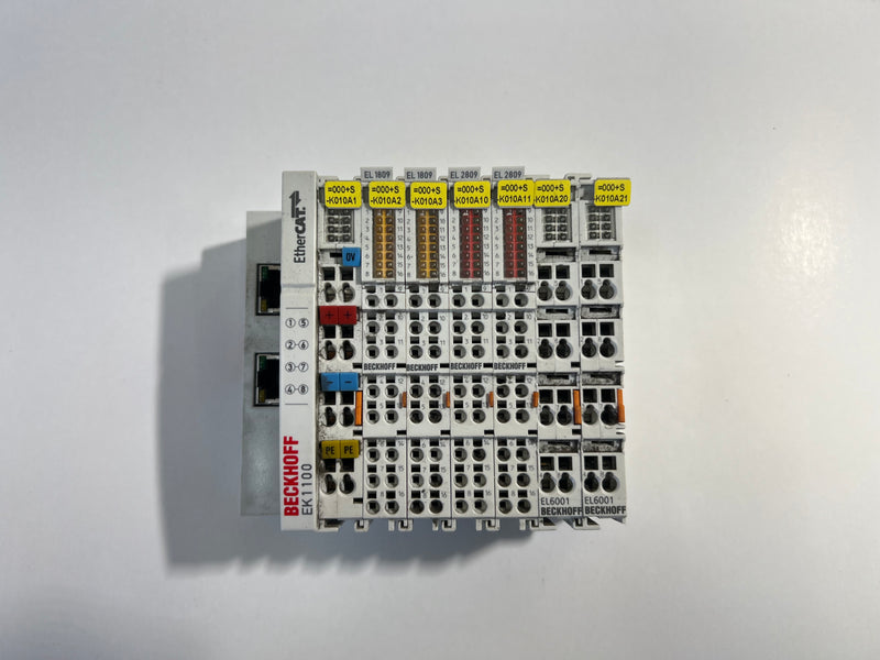 BECKHOFF EK1100 2x EL6001 2x 1809 2x 2809 EtherCAT Coupler Interface Module
