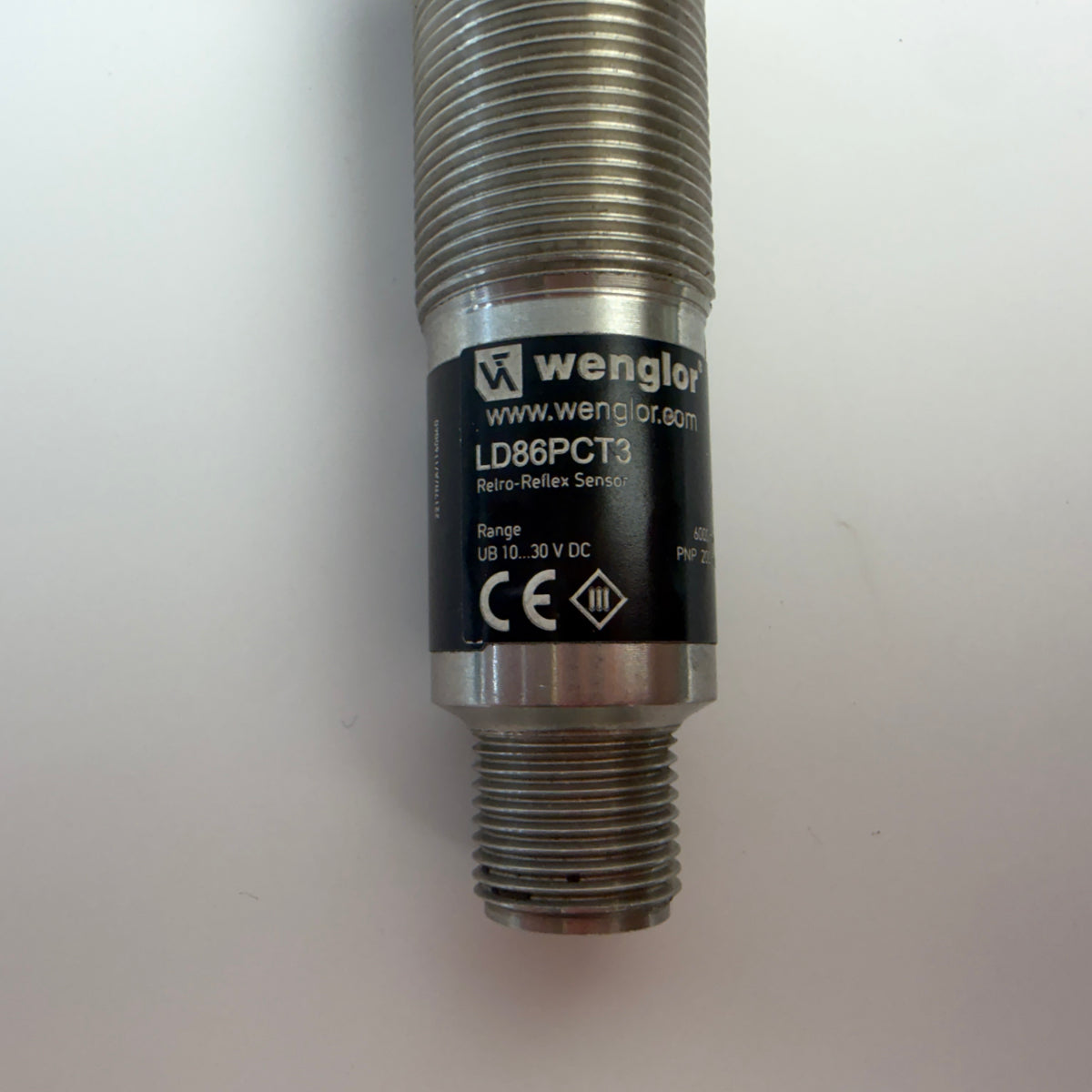 wenglor LD86PCT3 Retro-Reflex Photoelectric Sensor 6m PNP M12