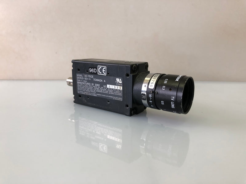 SONY XC-75CE Video CCD Camera Module with Pentax 25mm f/1.4 Lens