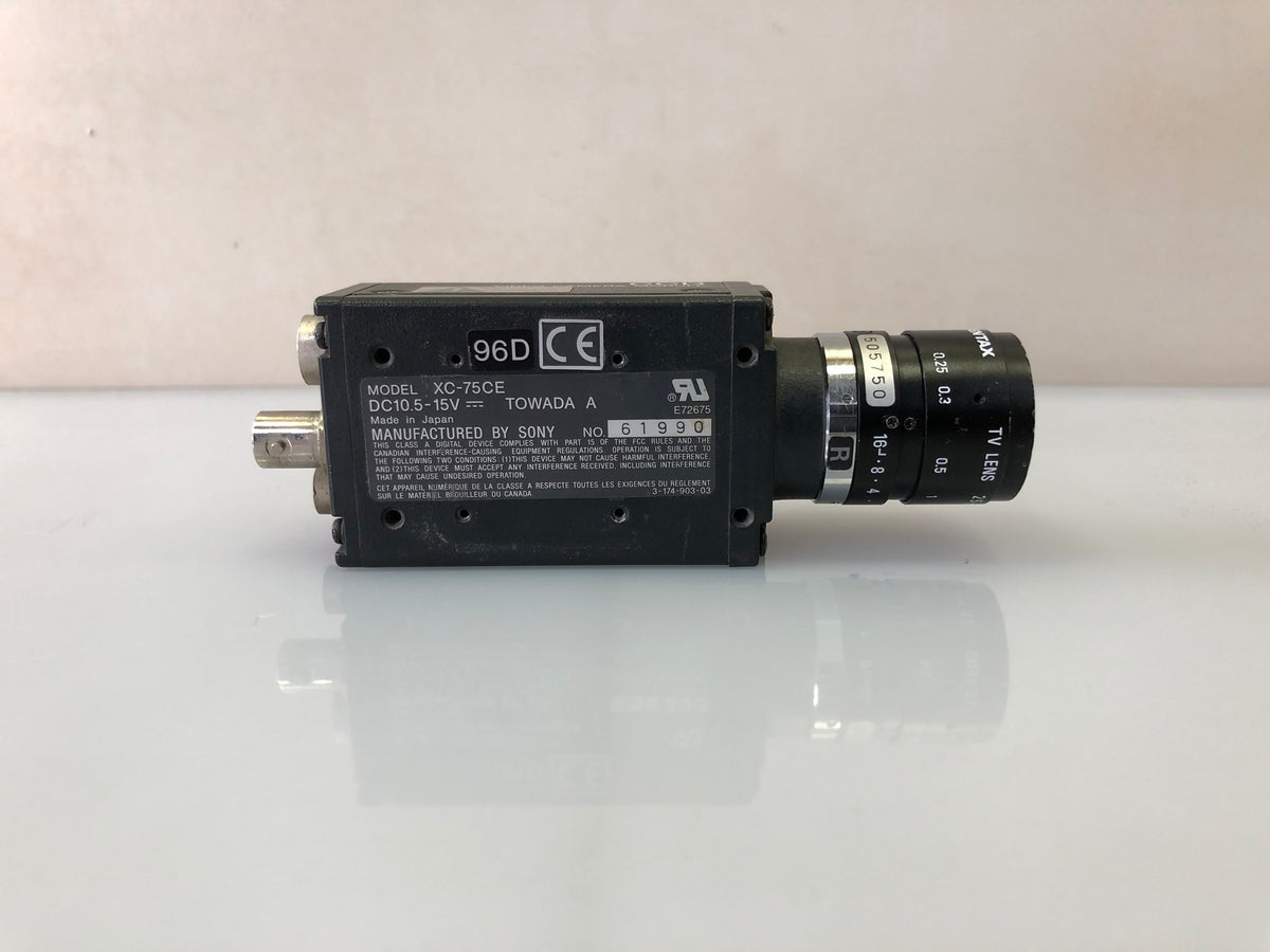 SONY XC-75CE Video CCD Camera Module with Pentax 25mm f/1.4 Lens