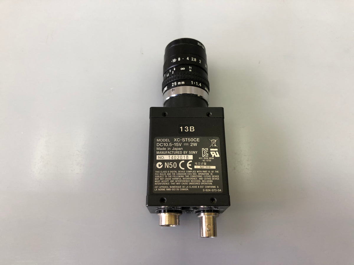 SONY XC-ST50CE CCD Video Camera Module with Pentax 25mm f/1.4 Lens