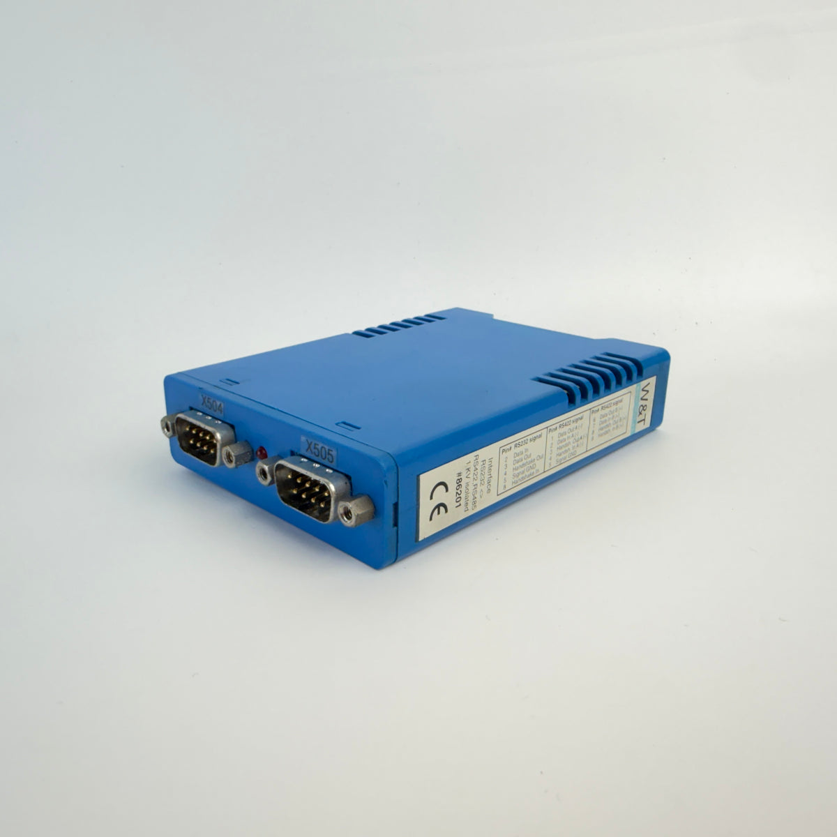 W&T 86201 RS232 to RS422/RS485 Industrial Serial Interface Converter 1kV Isolated