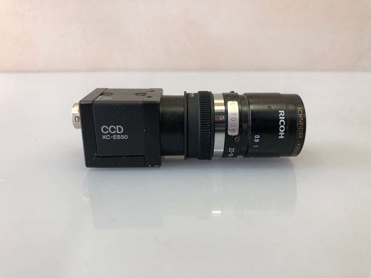SONY XC-ES50CE CCD Video Camera with Ricoh 50mm f/2.8 Lens