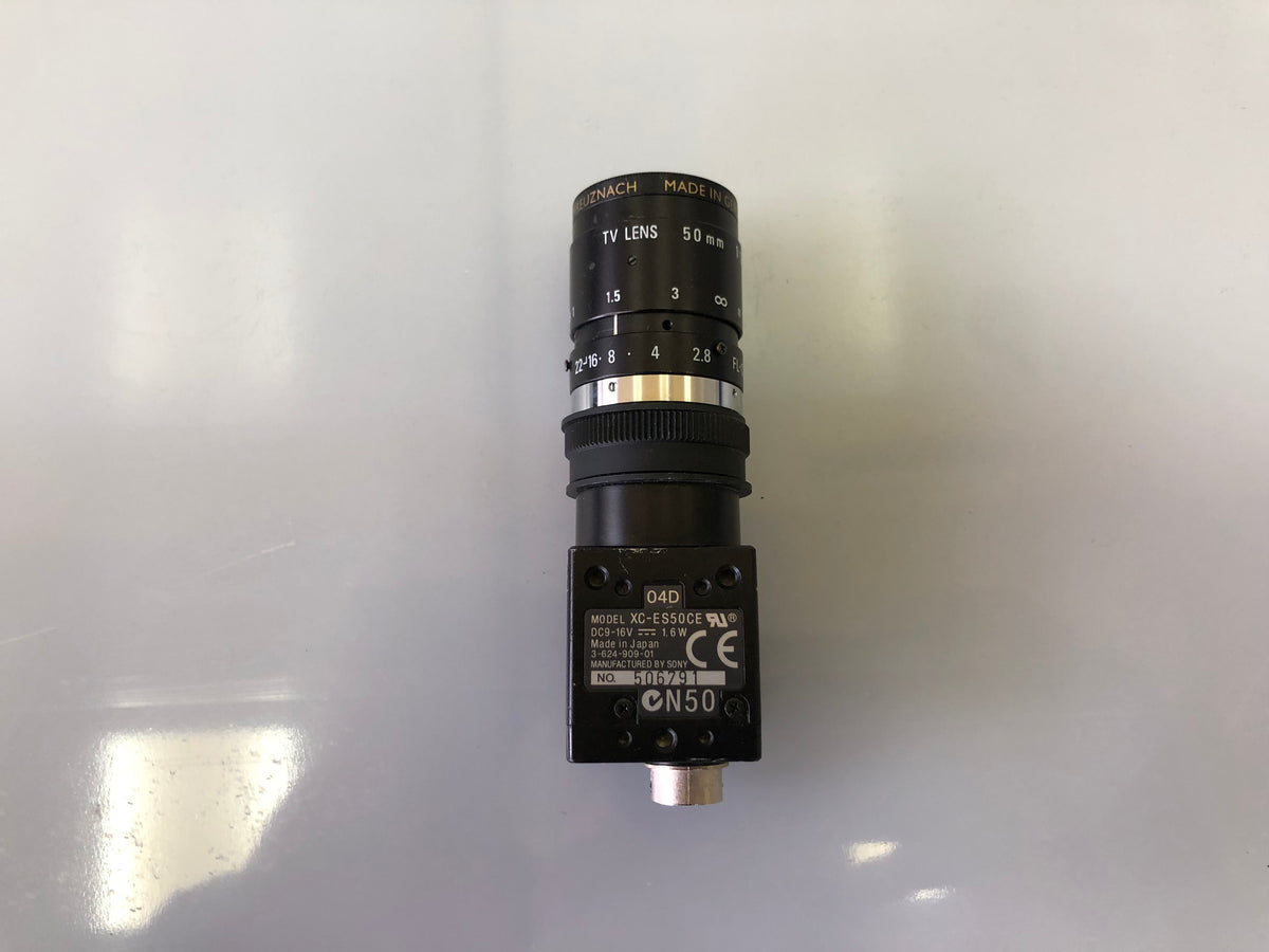 SONY XC-ES50CE CCD Video Camera with Ricoh 50mm f/2.8 Lens