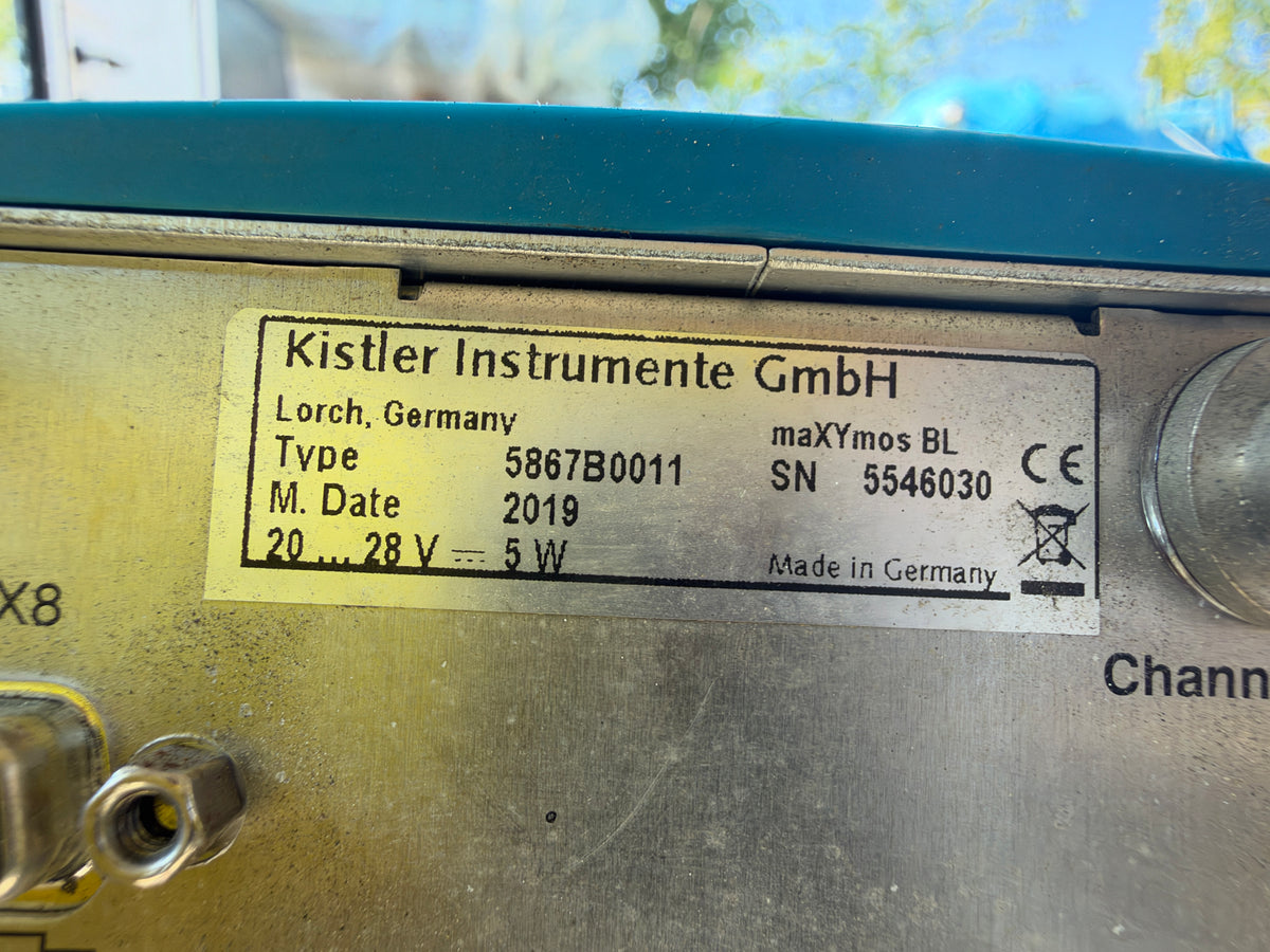 Kistler maXYmos BL 5867B0011 Process Monitoring System with Cable & Mounting Bracket