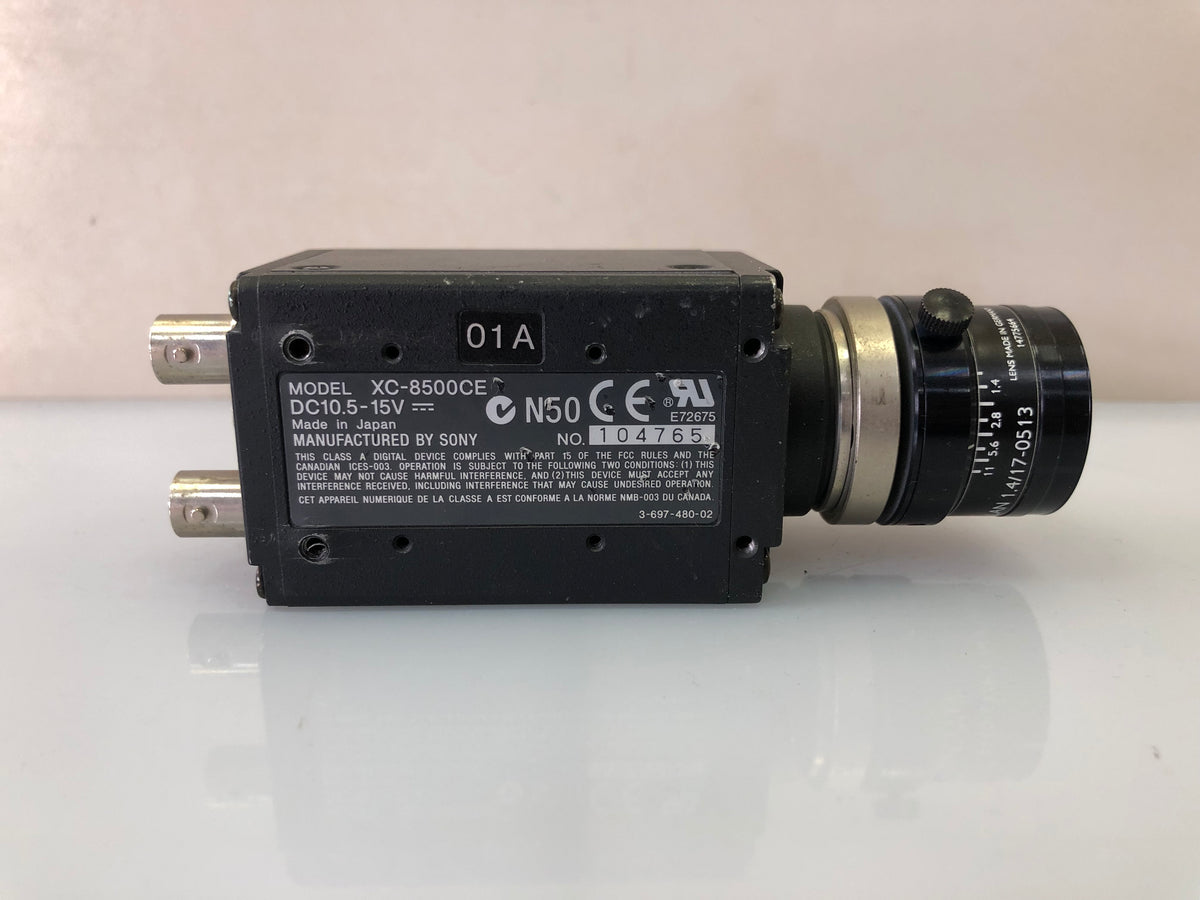 SONY XC-8500CE CCD Video Camera with Schneider Xenoplan 17mm f/1.4 Lens