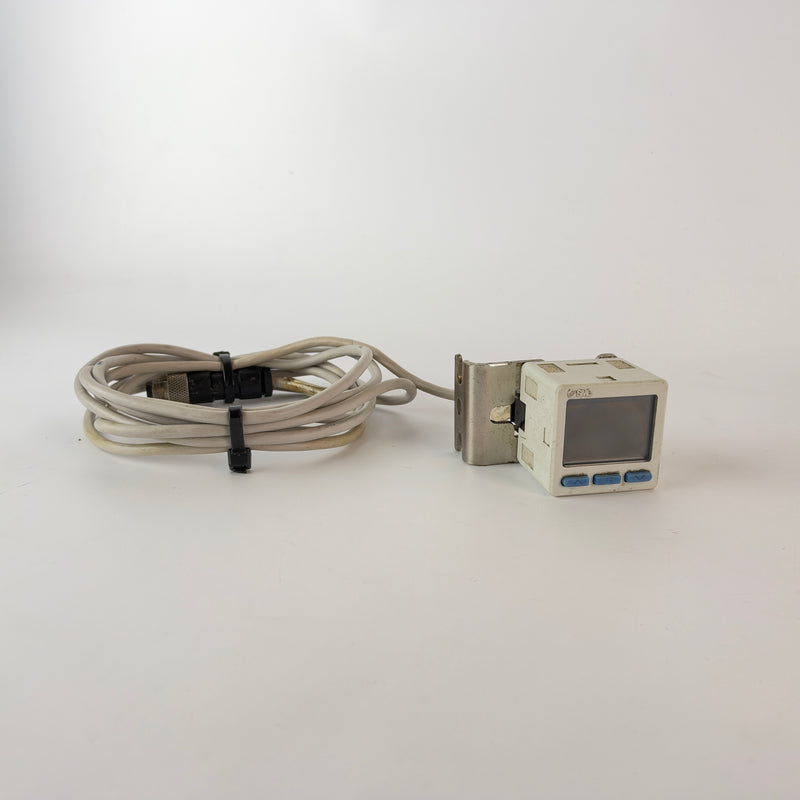 SMC ISE20B-T Digital Pressure Switch -0.1 to 1.0 MPa PNP 12-24VDC with 2m Cable