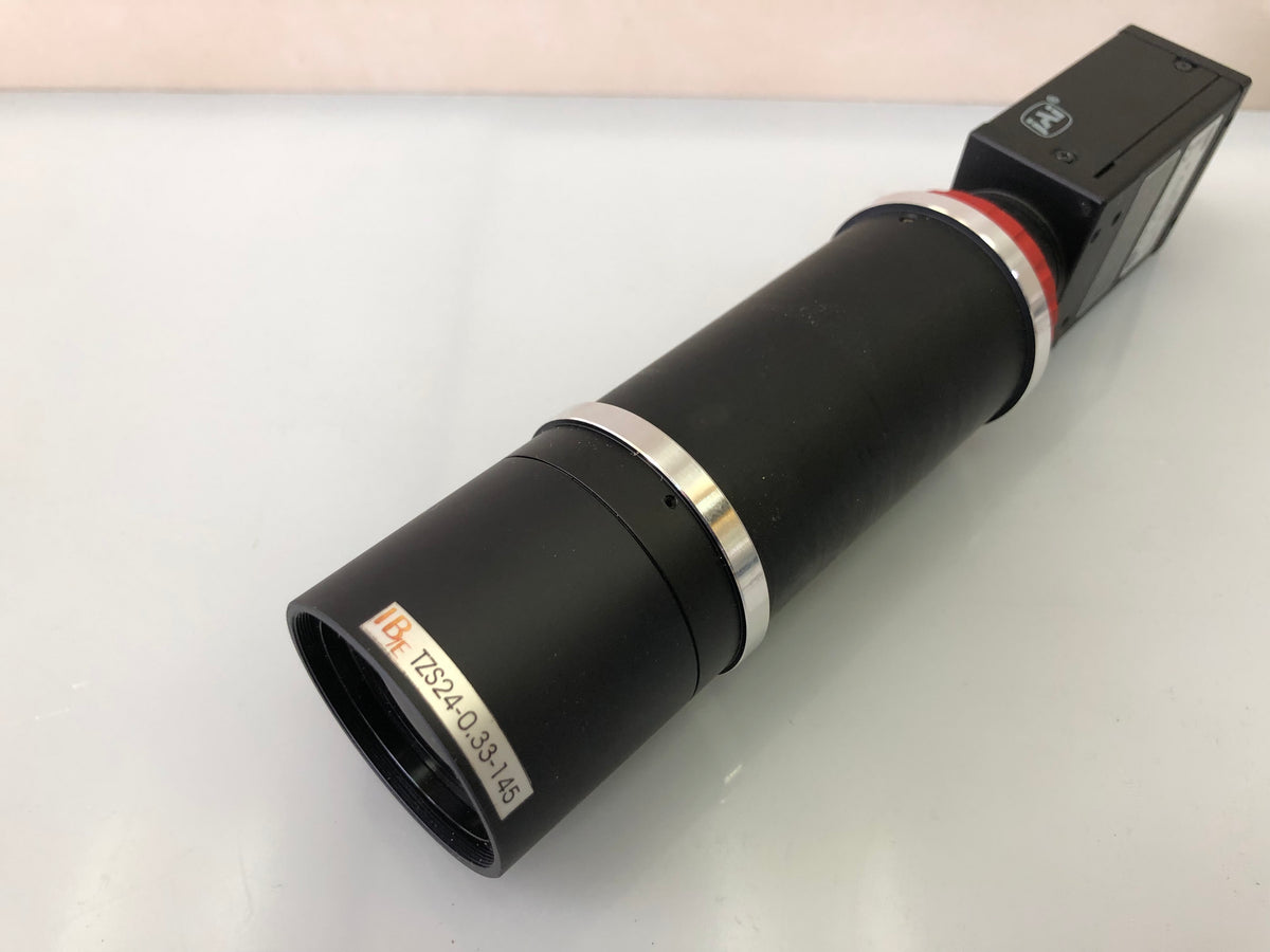 JAI CV-A1 CCD Video Camera with IB/E TZS24-0.33-145 Telecentric Lens