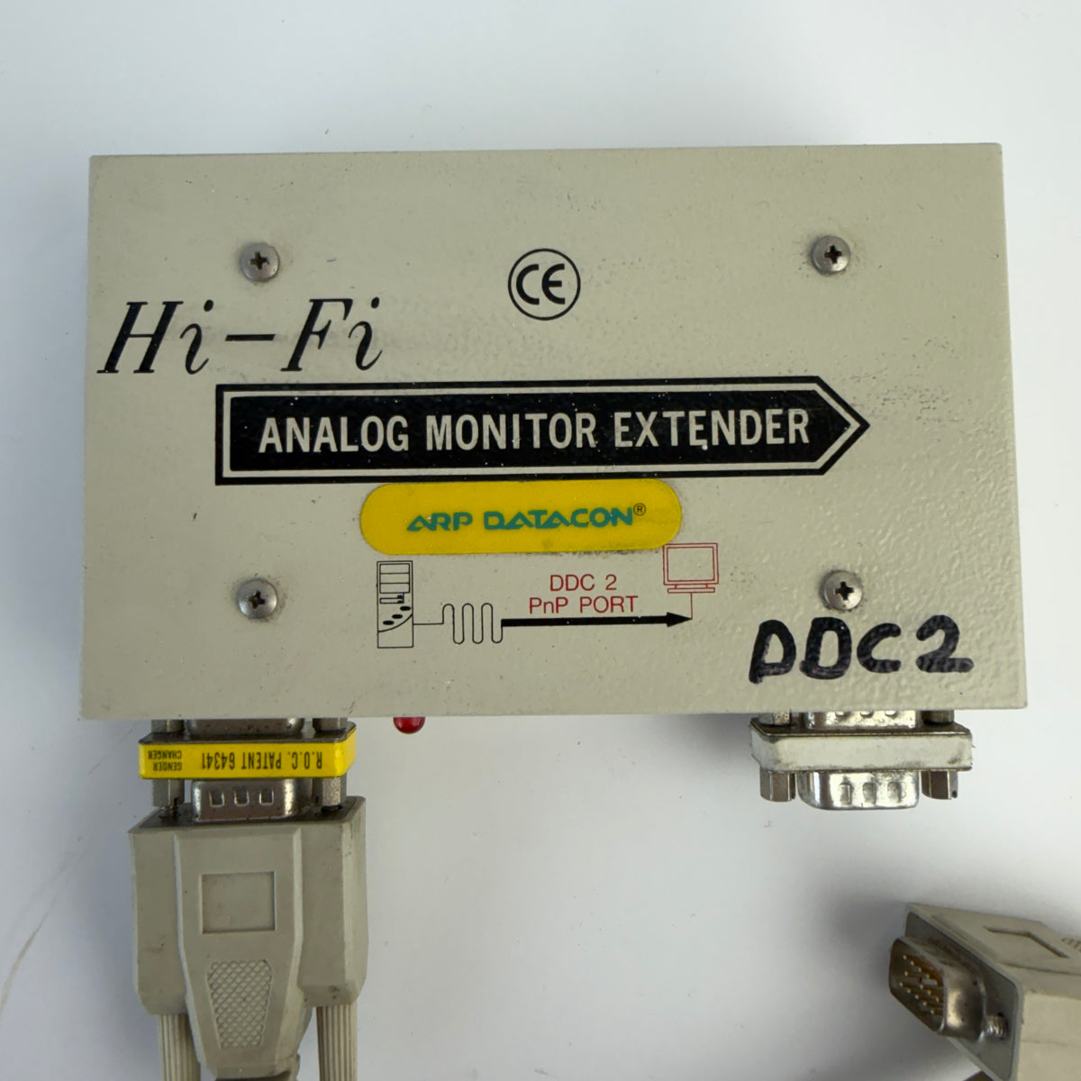 ARP Datacon Hi-Fi Analog Monitor Extender DDC 2 PnP Port 12.5V DC