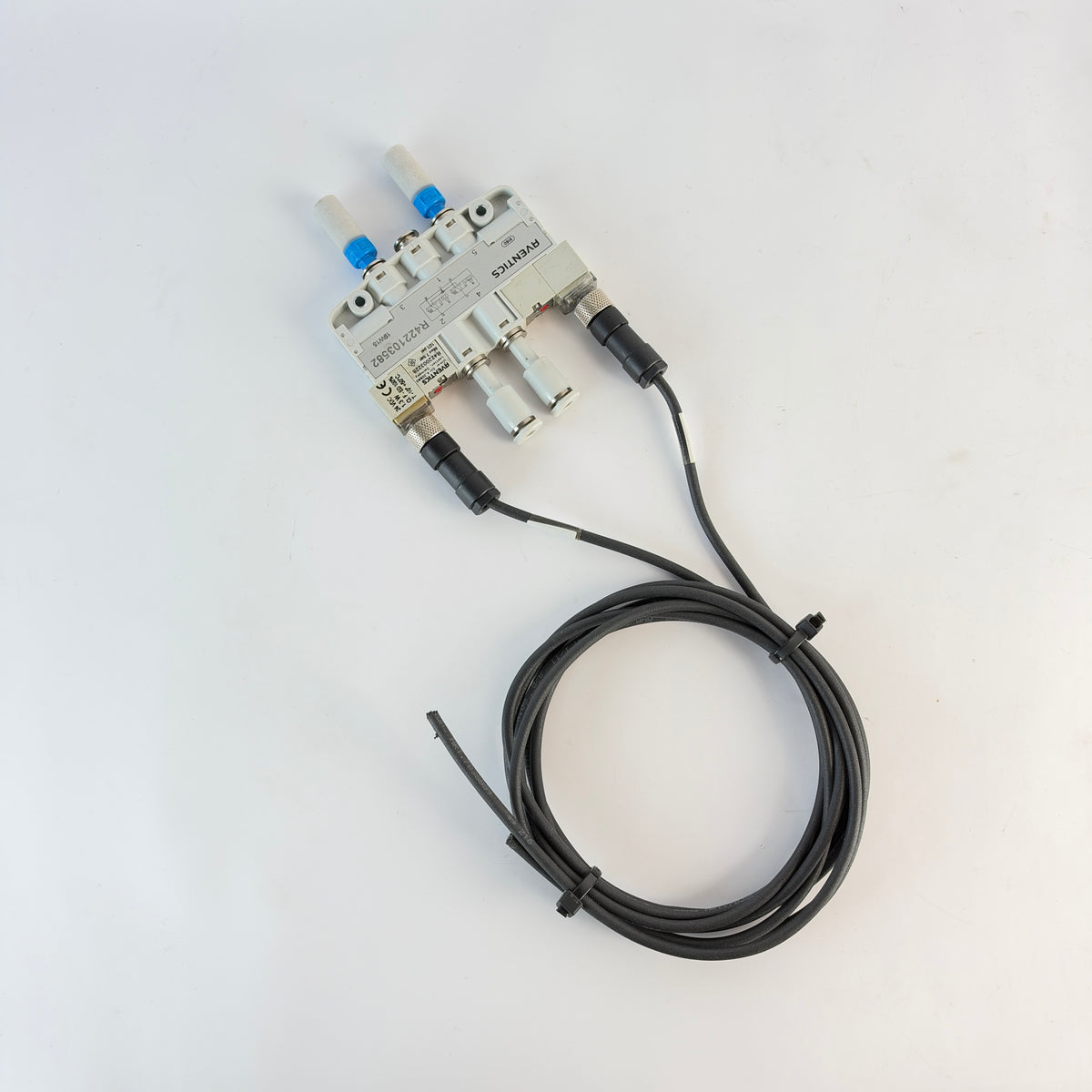 AVENTICS R422103582 LS04-AF 2x3/2 NC/NC Pneumatic Solenoid Valve 24VDC with 2 Cables
