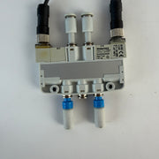 AVENTICS R422103582 LS04-AF 2x3/2 NC/NC Pneumatic Solenoid Valve 24VDC with 2 Cables