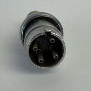 Lot of 2 Amphenol 4-Pin Male Circular Cable Connector Plugs Metal
