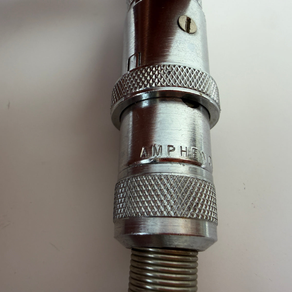 Amphenol 4-Pin Circular Male Cable Connectors Metal – Lot of 2