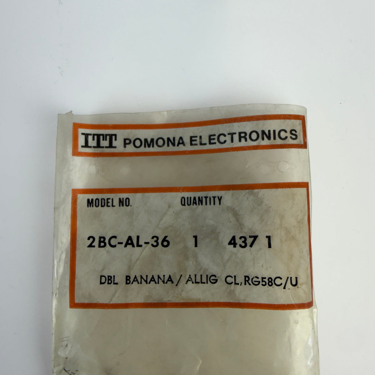 Pomona Electronics 2BC-AL-36 Double Banana to Alligator Clip Test Lead 36" – Lot of 2
