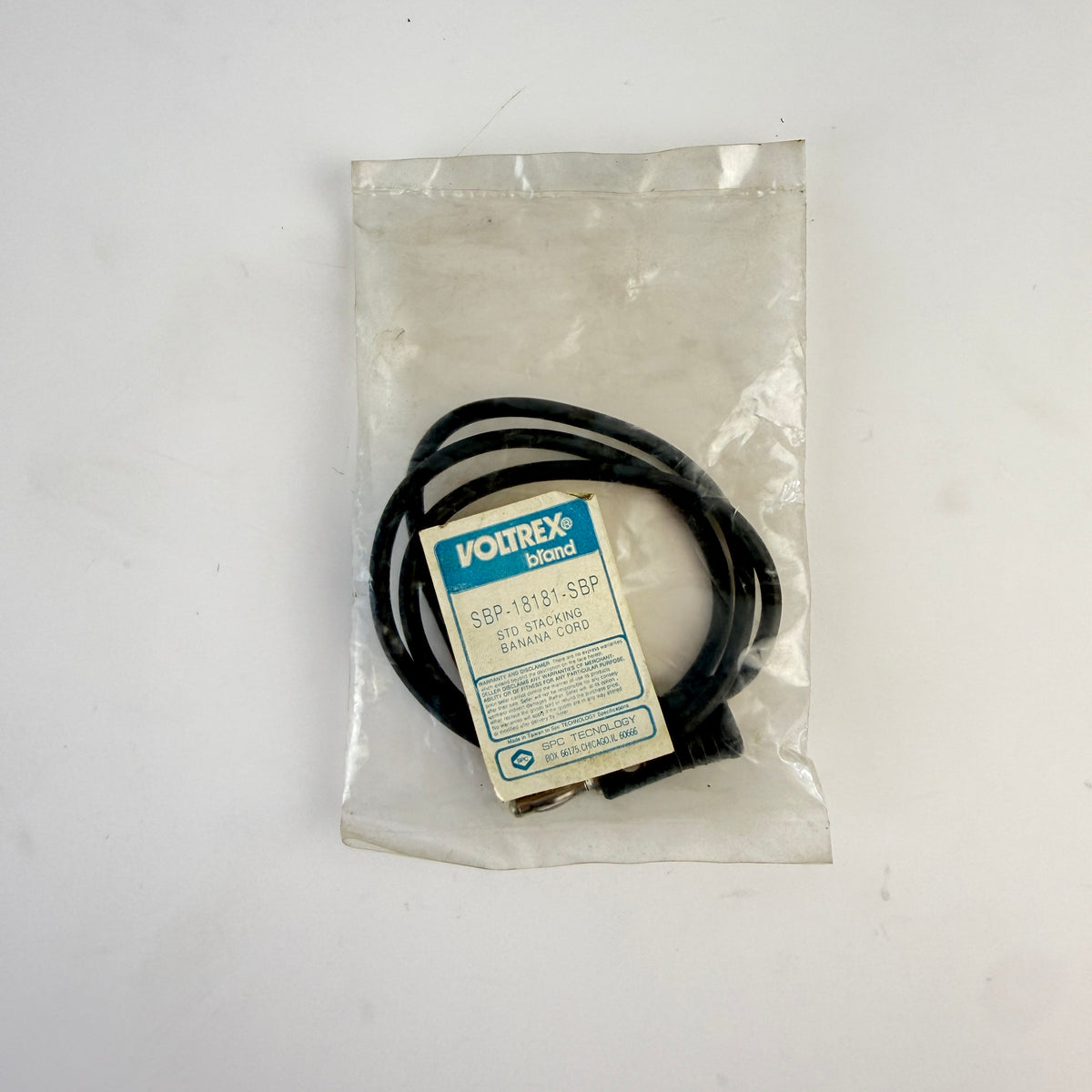 Voltrex SBP-18181-SBP Standard Stacking Banana Test Cord Black – Lot of 6