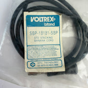 Voltrex SBP-18181-SBP Standard Stacking Banana Test Cord Black – Lot of 6