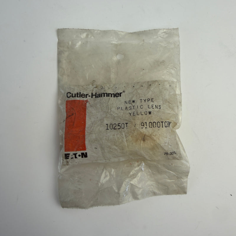 Cutler-Hammer 10250TC3N Yellow Plastic Indicating Light Lens 10250T Series