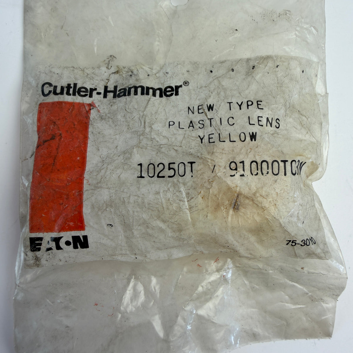 Cutler-Hammer 10250TC3N Yellow Plastic Indicating Light Lens 10250T Series