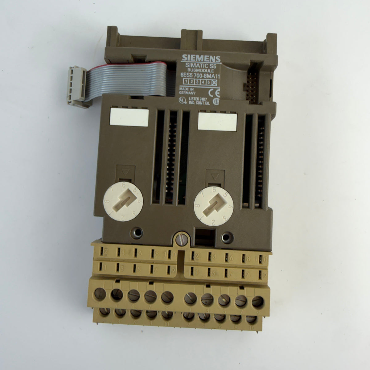 Siemens SIMATIC S5 6ES5 700-8MA11 Bus Module with Screw Terminal Block
