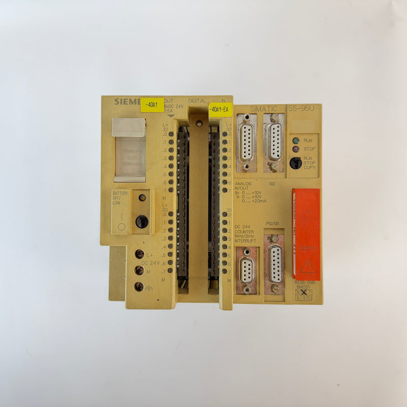 Siemens SIMATIC S5-95U 6ES5 095-8MC01 Compact PLC CPU with EPROM Module