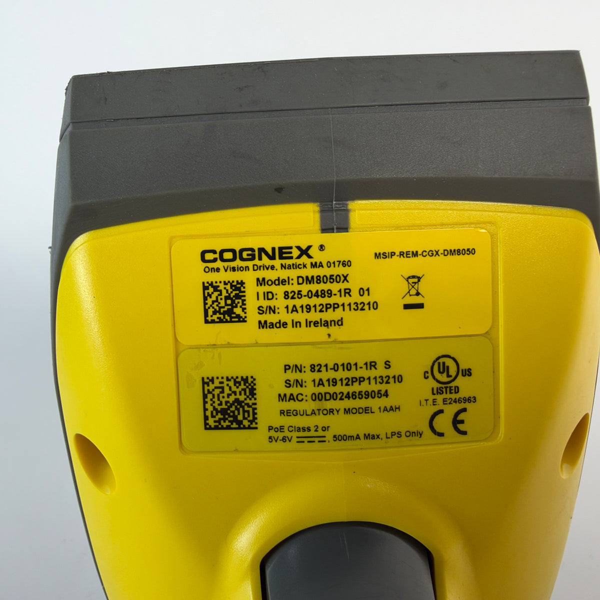 Cognex DataMan DM8050X Industrial Handheld 1D 2D DPM Barcode Reader RS-232