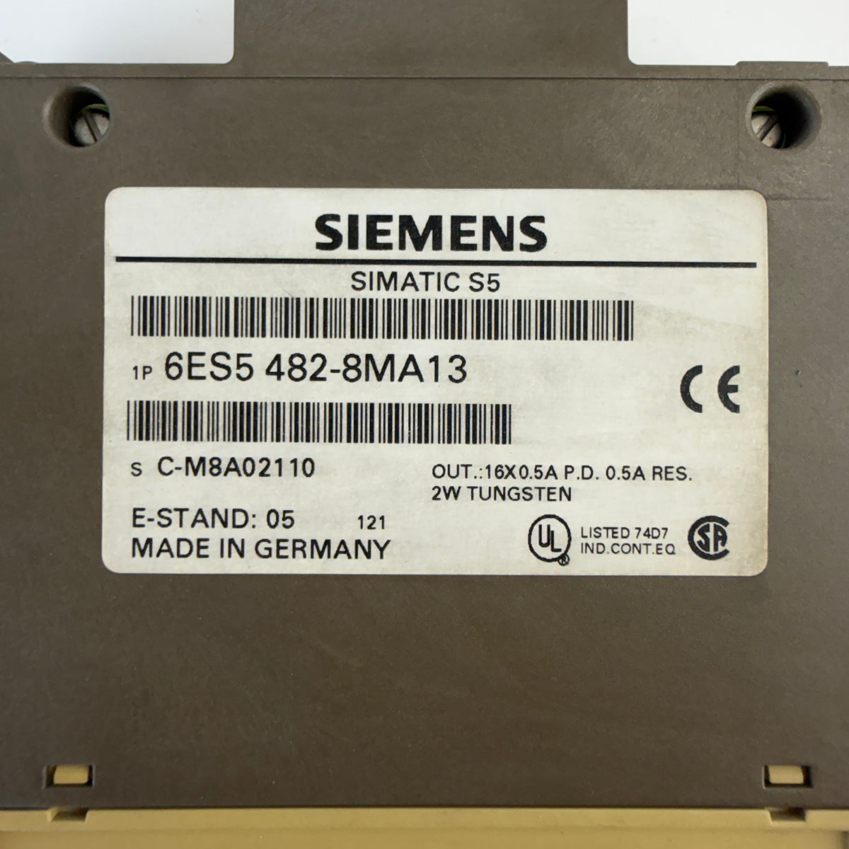 Siemens SIMATIC S5 6ES5 482-8MA13 Digital I/O Module 16DI 16DO 24V DC 0.5A