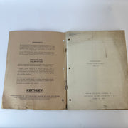 Keithley 29683 Model 177 Microvolt Digital Multimeter Instruction Service Calibration Manual
