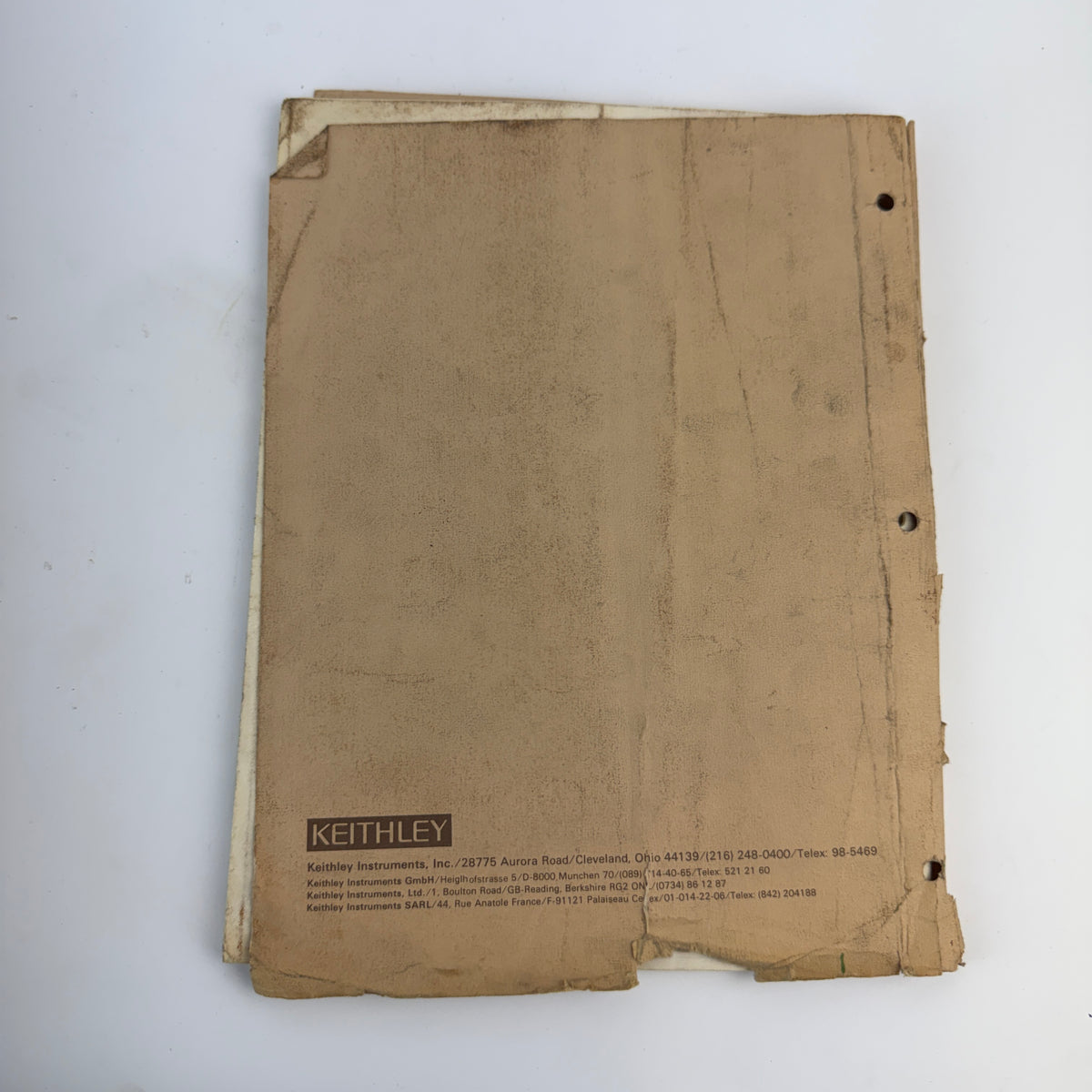 Keithley 29683 Model 177 Microvolt Digital Multimeter Instruction Service Calibration Manual