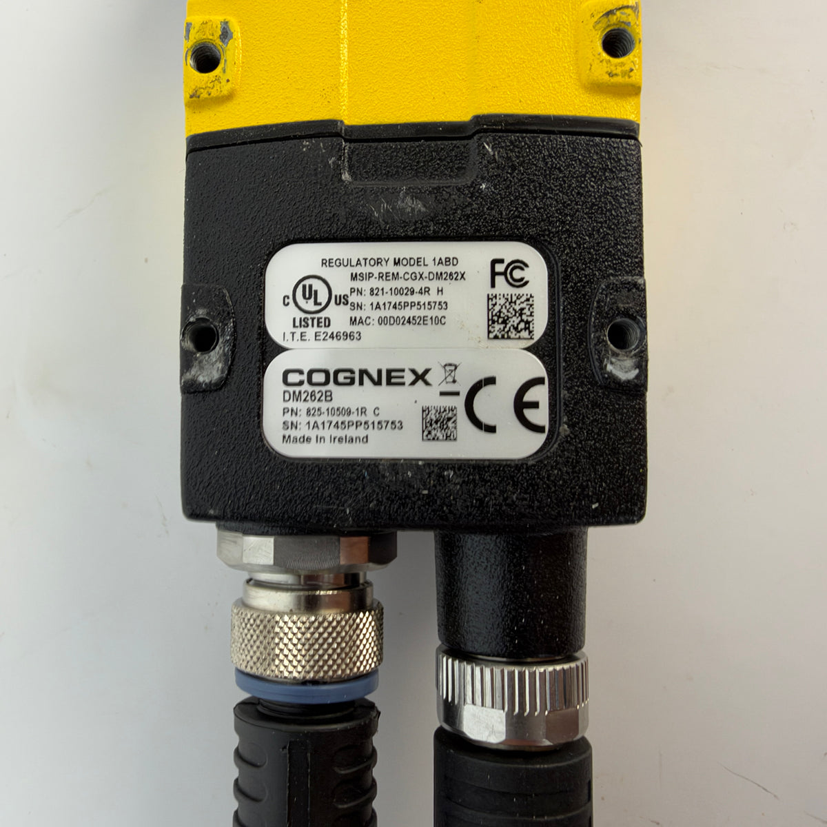 Cognex DM262B 825-10509-1R DataMan 260 Barcode Reader with Ethernet & I/O Cables