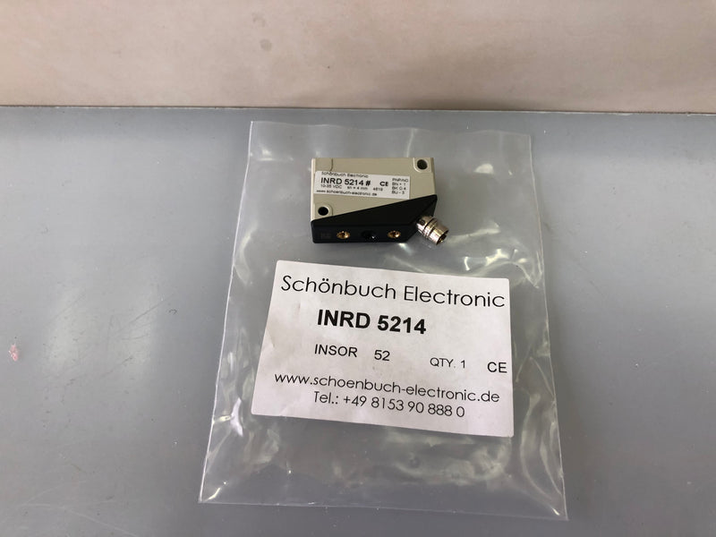 Schonbuch INRD 5214 Inductive Proximity Sensor – 10–30V DC, M12, Flush Mount