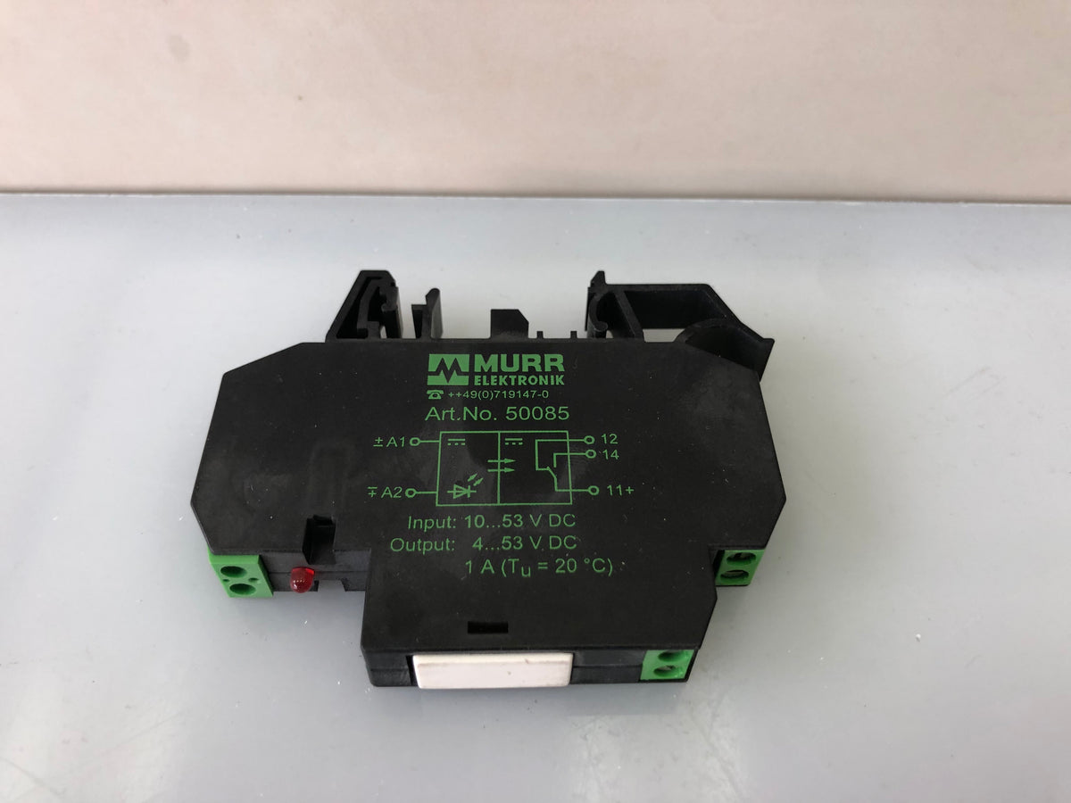 MURR Elektronik 50085 Interface Relay – 24V DC Coil, Compact DIN Rail Mount
