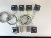 Lot of 6 Schneider Electric XAL Key Selector Control Stations with Cables – No Keys