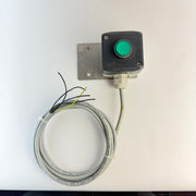Lot of 3 Schneider Electric XAL Green Illuminated Push Button Stations with Cables
