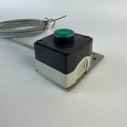 Lot of 3 Schneider Electric XAL Green Illuminated Push Button Stations with Cables
