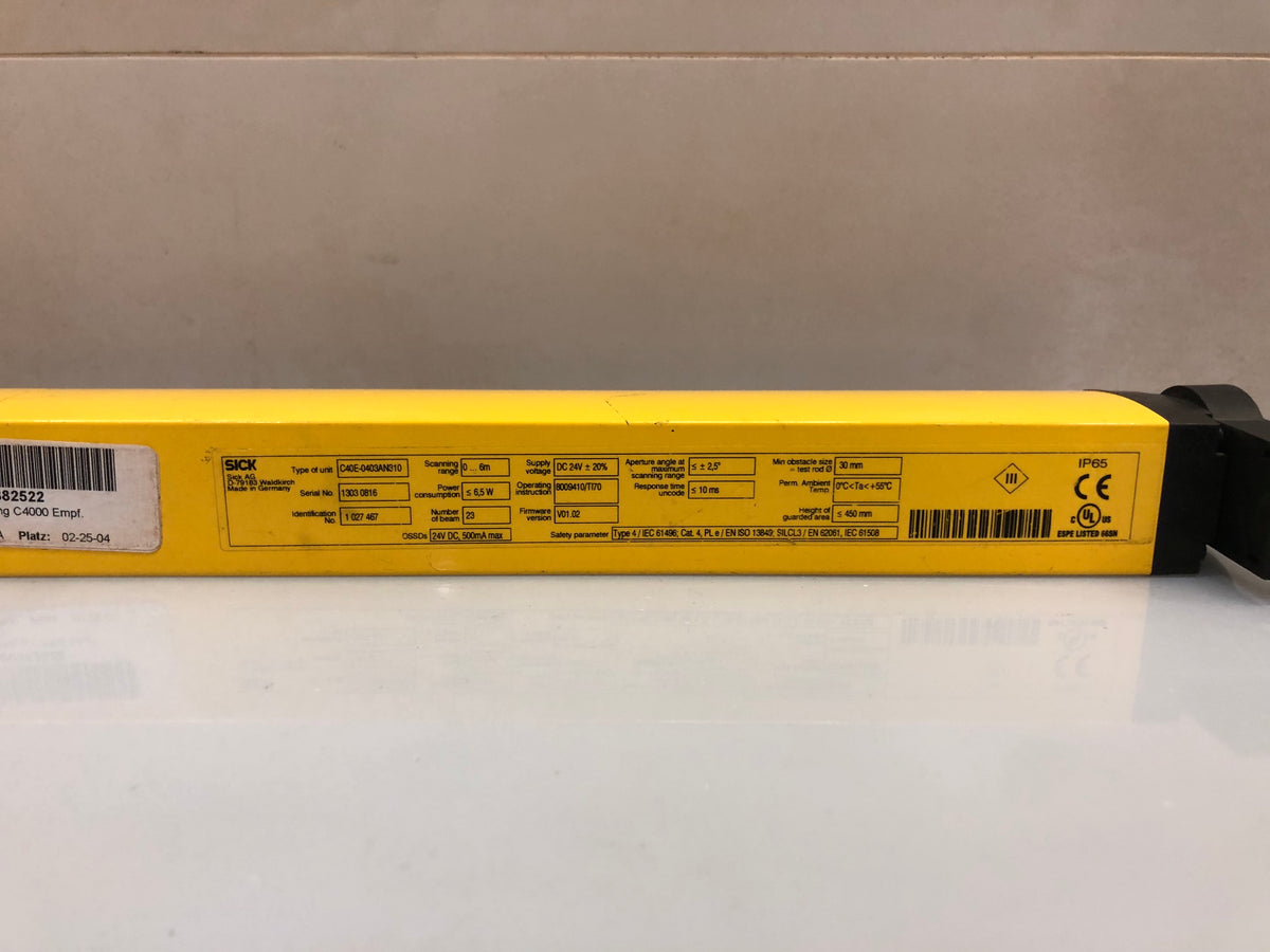 Sick C40S-0403AA310 Sender +sick C40E-0403AN310 Receiver