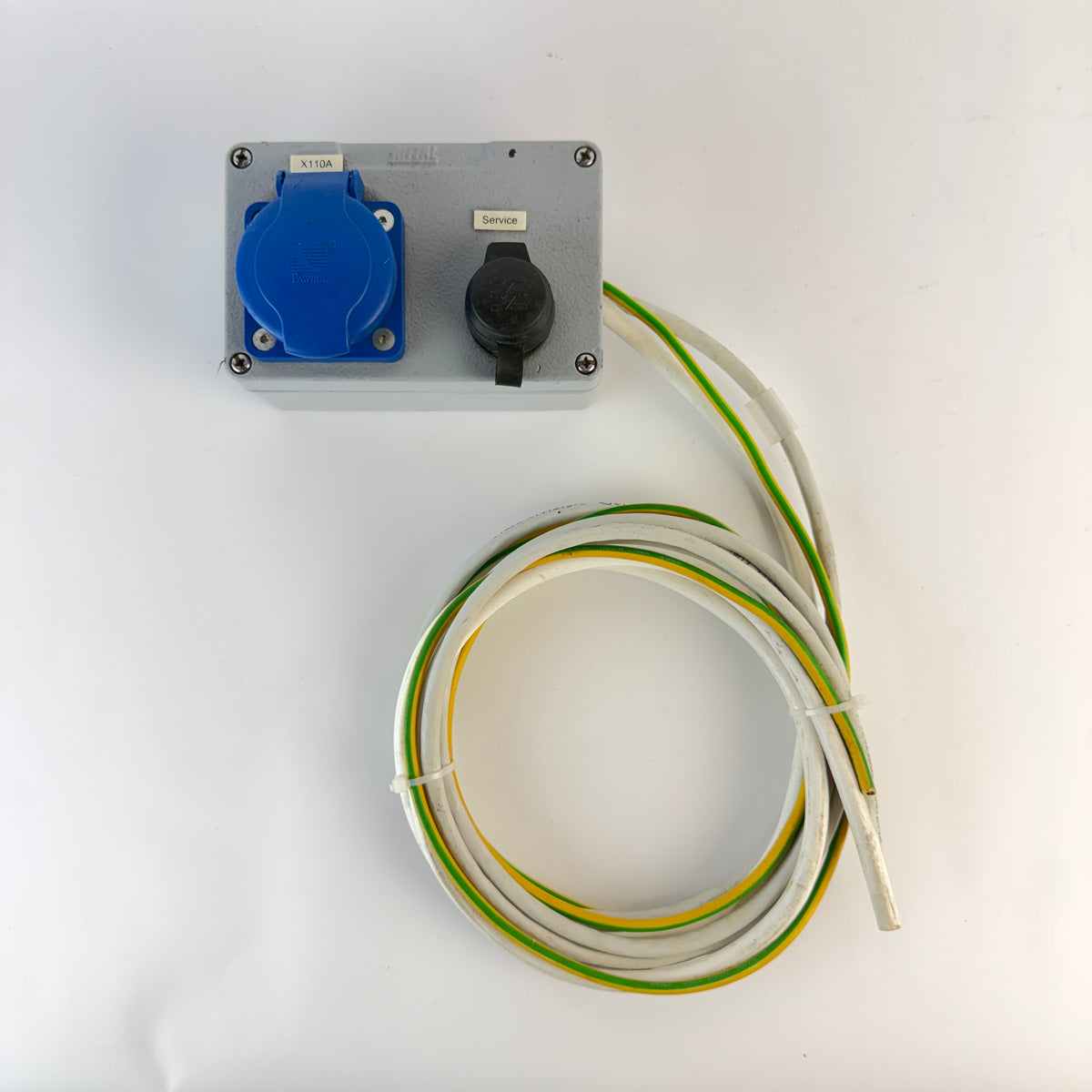 Rittal Industrial Service Connection Box with 16A 250V Socket & RJ45 Ethernet Port