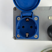 Rittal Industrial Service Connection Box with 16A 250V Socket & RJ45 Ethernet Port