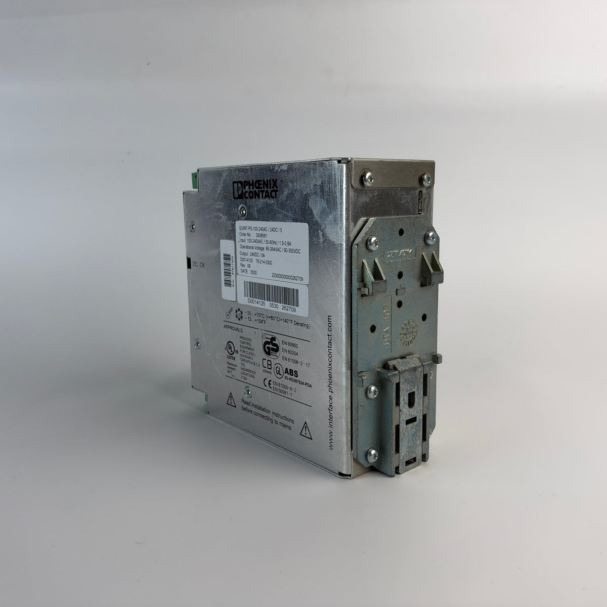 Phoenix Contact QUINT-PS-100-240AC/24DC/5 2938581 DIN Rail Power Supply 24V DC 5A 120W