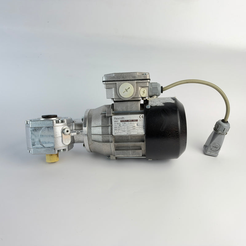 Bosch Rexroth 3842503582 Motor with 3842519243 GS137 15:1 Conveyor Gearbox Drive Assembly