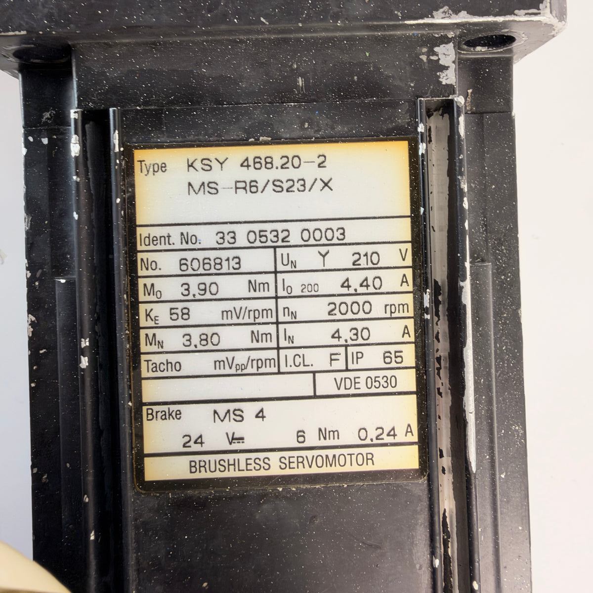 GEORGII KOBOLD KSY 468.20-2 MS-R6/S23/X Brushless Servo Motor 2000 RPM with Brake