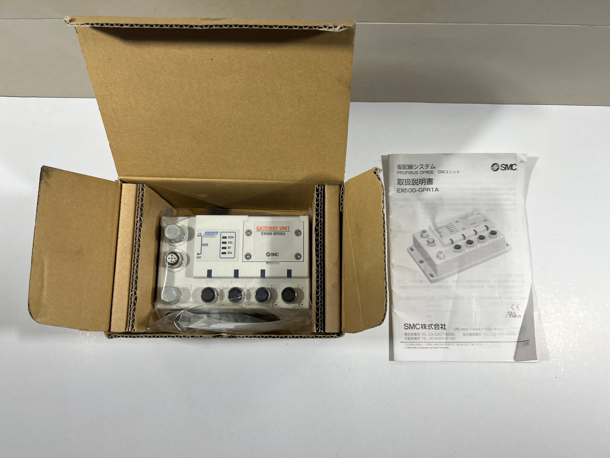 New in Box SMC EX500-GPR1A-X8 Gateway Interface Unit – EtherNet/IP, IP67
