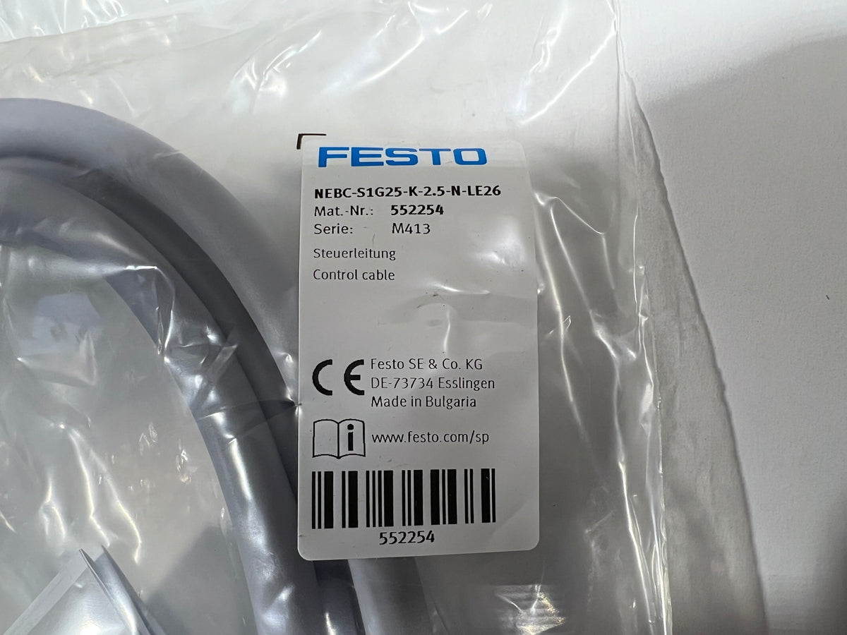 NEW in Box FESTO NEBC-S1G25-K-2.5-N-LE26 552254   NEBCS1G25K25NLE26