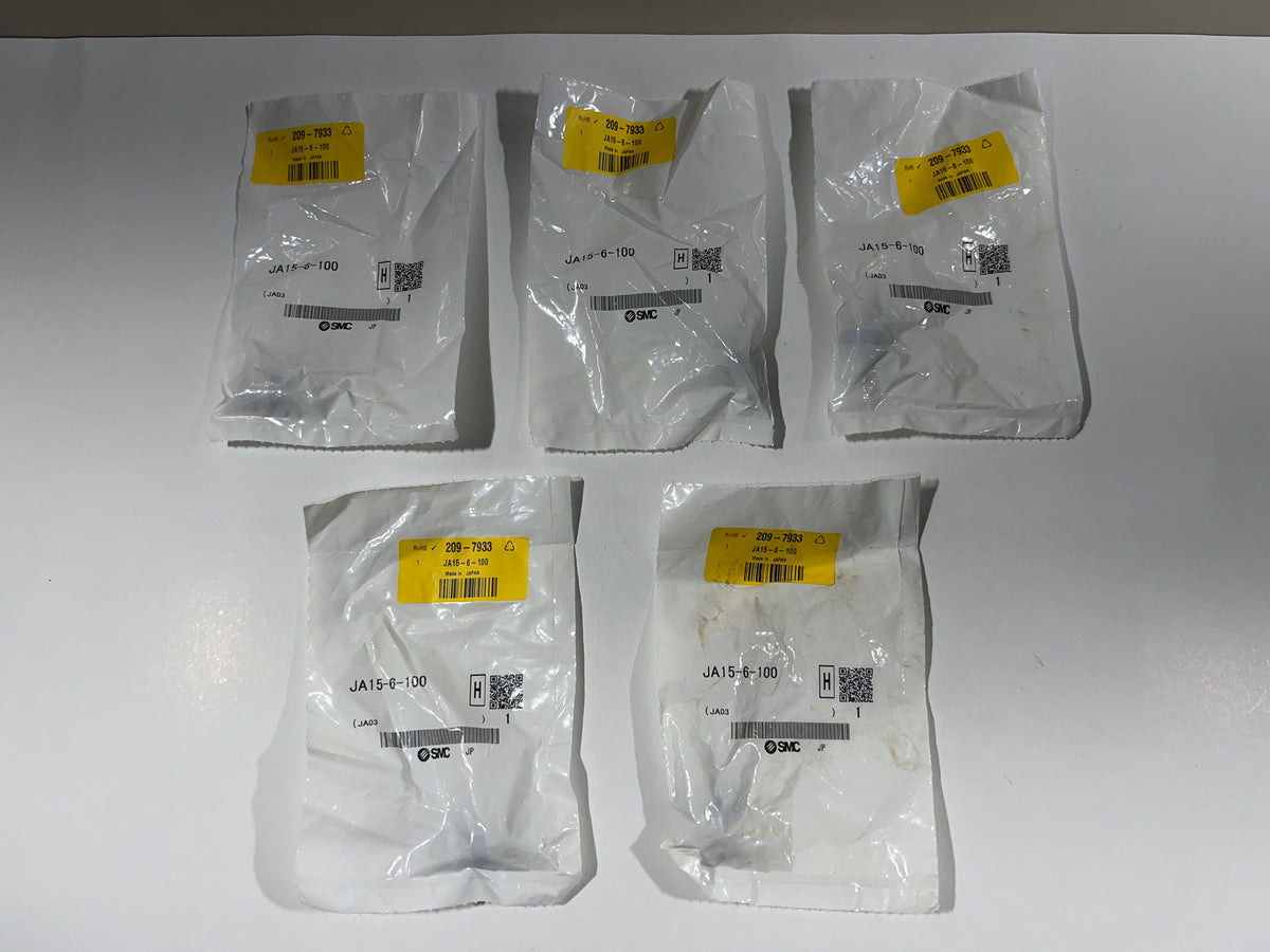 SMC JA15-6-100 Floating Joint – Lot of 5 Pcs – New
