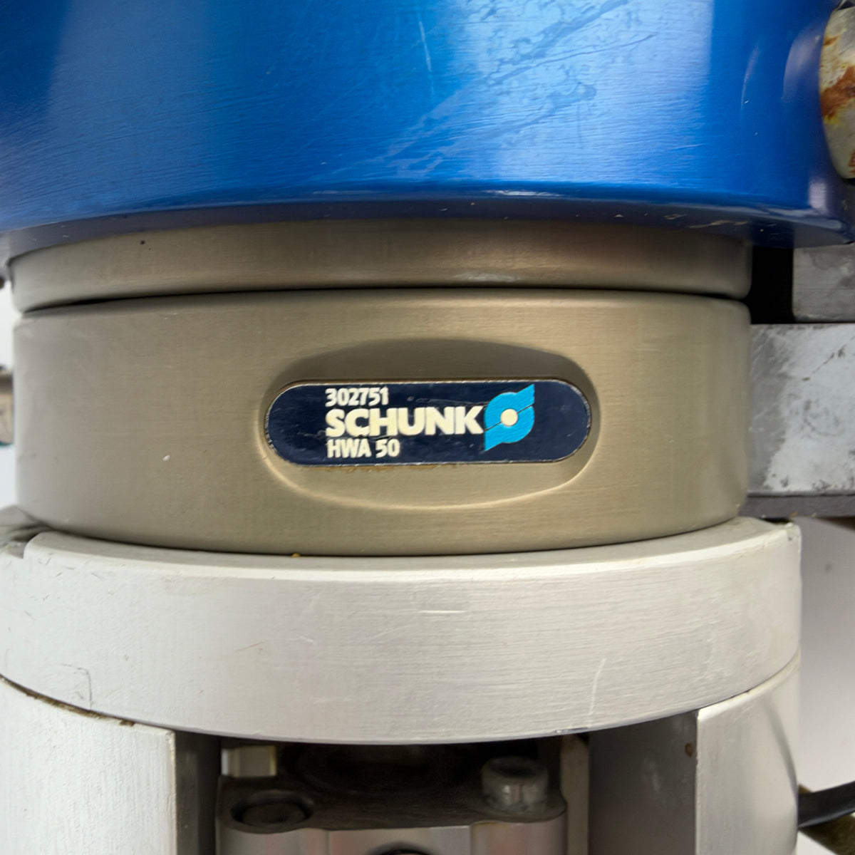 SCHUNK HWA 50 302751 + HWK 50 302750 Tool Changer Assembly with Pneumatic Cylinder