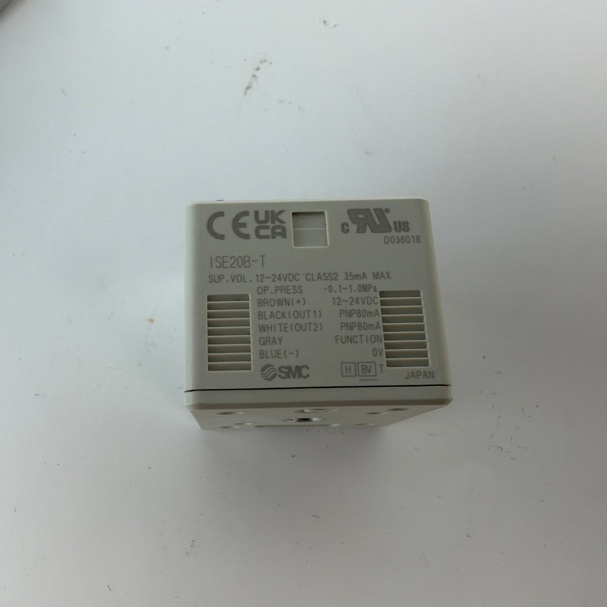 SMC ISE20B-T-M5-W Digital Pressure Switch 3-Screen Display PNP M5 -0.1 to 1 MPa