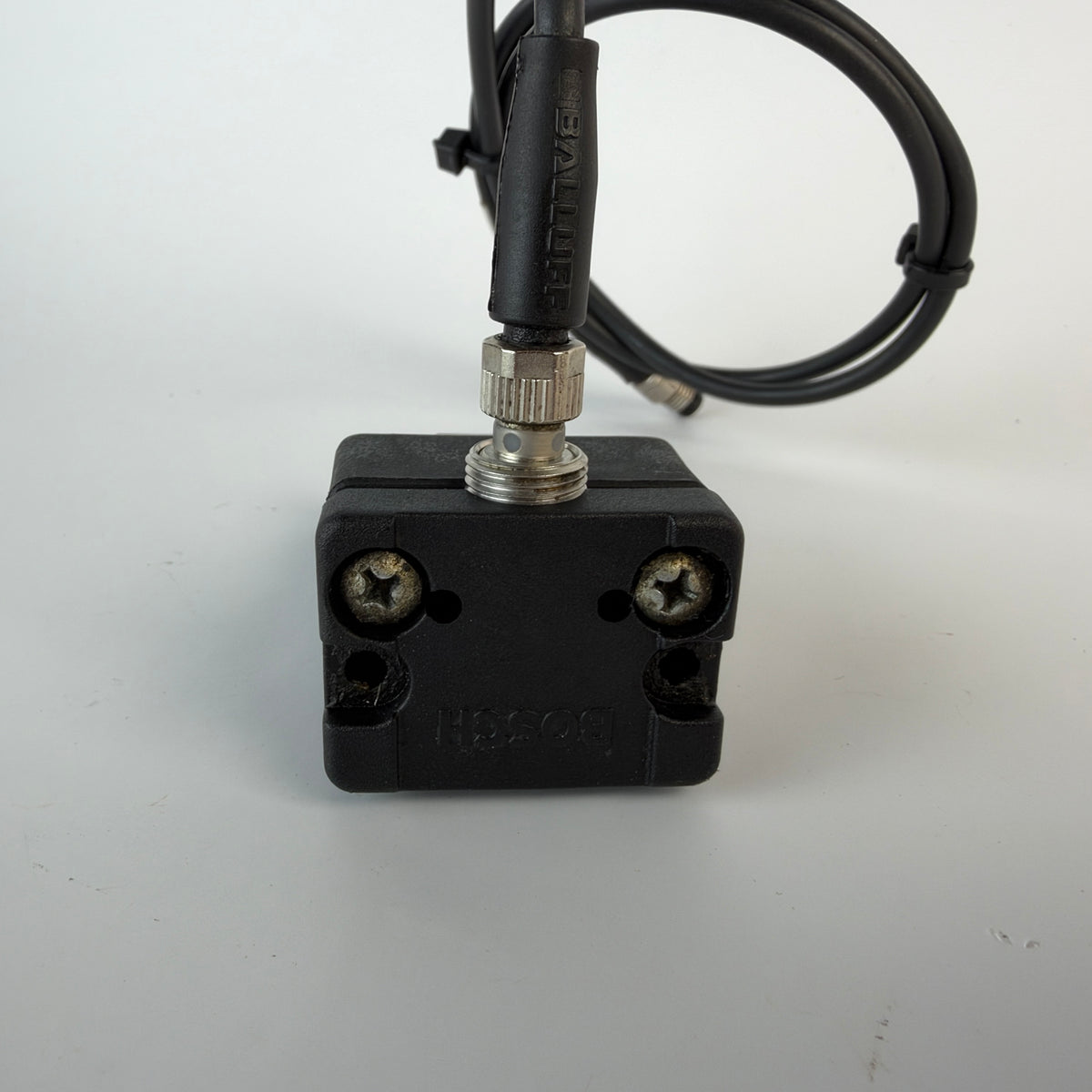 Rexroth 3842549 Industrial Sensor with Bosch 71713 Mounting Housing & BALLUFF Cable
