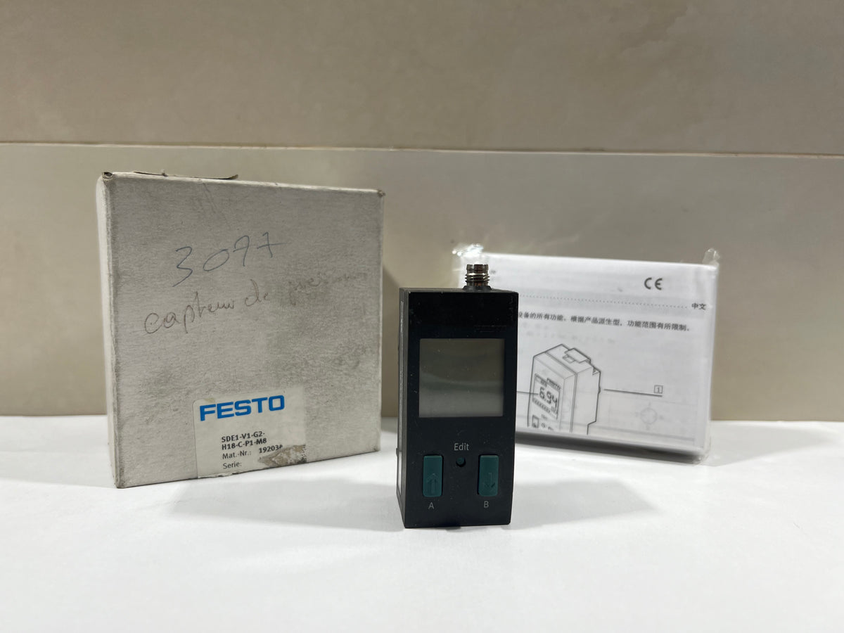 Festo SDE1-V1-G2-H18-C-P1-M8 – 192034 – Pressure Switch – New