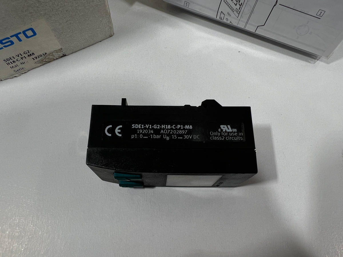 Festo SDE1-V1-G2-H18-C-P1-M8 – 192034 – Pressure Switch – New