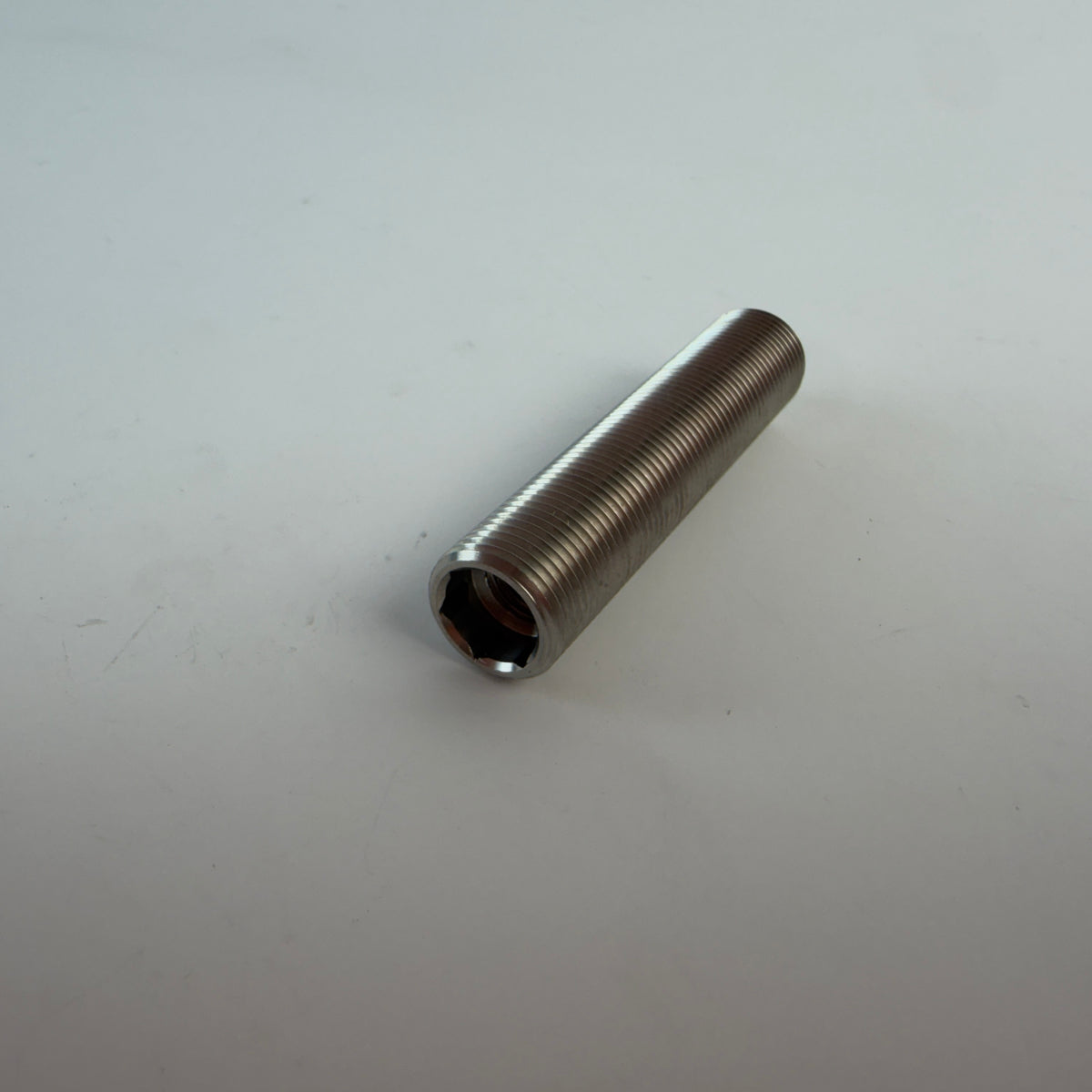 M12 Threaded Mechanical Stop with Elastomer Buffer 57mm Industrial Machine Stop